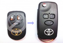 Выкидной ключ Toyota Corolla 3 кнопки A #11